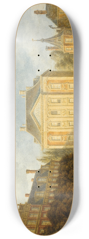 Augustus Wijnantz - View of the Mauritshuis 8.25 inch art skate deck Augustus Wijnantz - View of the Mauritshuis 8.25 inch art skate deck