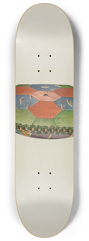 William Paul Childers - Shaker Pin Cushion 8.25 inch art skate deck