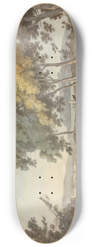 William Payne - View of Plymouth taken from the Seven Trees, Exeter Road 8.25 inch art skate deck