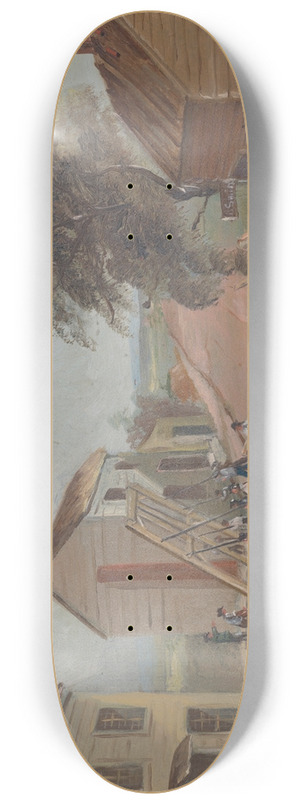 William P. Chappel - House Raising 8.25 inch art skate deck
