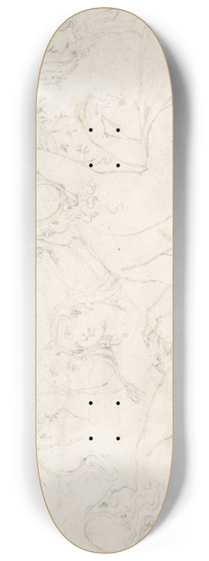 William Pitts - Group of Sea Nymphs 8.25 inch art skate deck