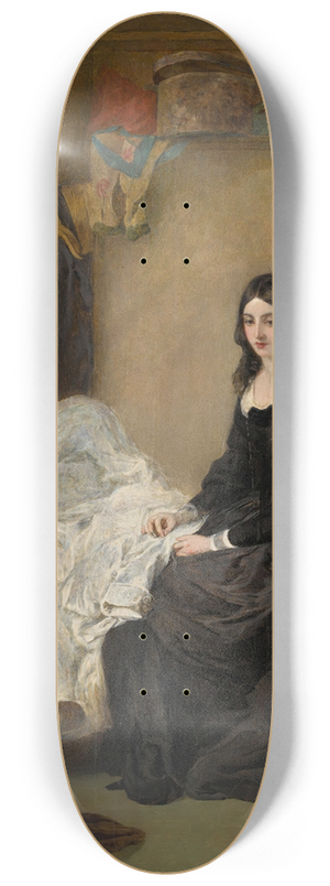 William Powell Frith - Kate Nickleby at Madame Mantalinis 8.25 inch art skate deck