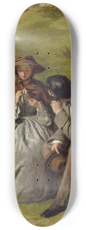 William Powell Frith - The Lovers 8.25 inch art skate deck