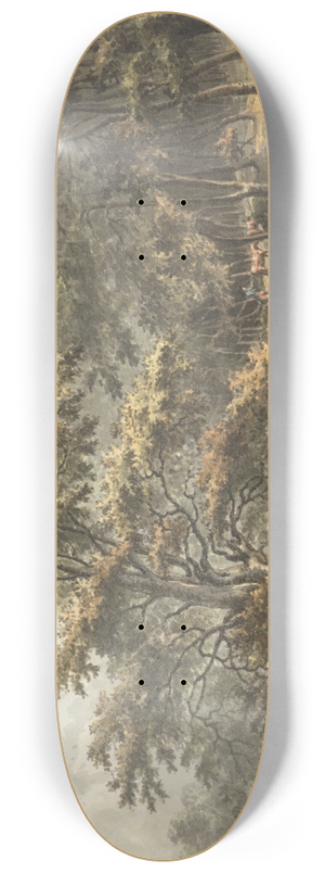 William P. Sherlock - Landscape with River and Cattle Driver in Background 8.25 inch art skate deck