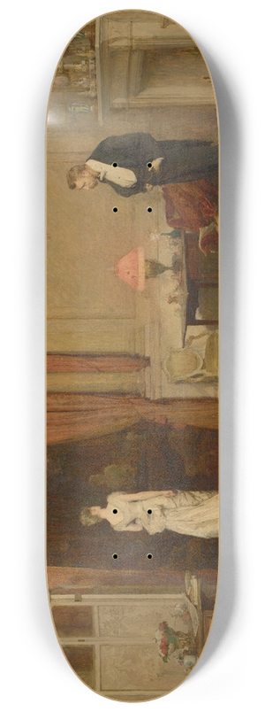 William Quiller Orchardson - The first cloud 8.25 inch art skate deck