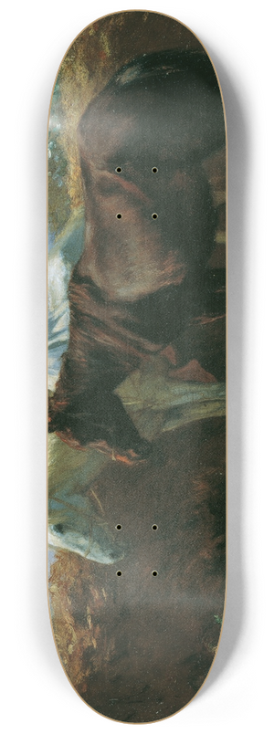 August von Pettenkofen - Der Kuss I 8.25 inch art skate deck