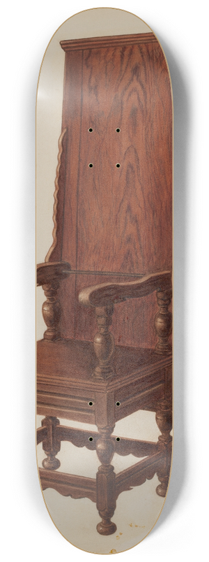William Sanders - Jacobean Chair-table 8.25 inch art skate deck