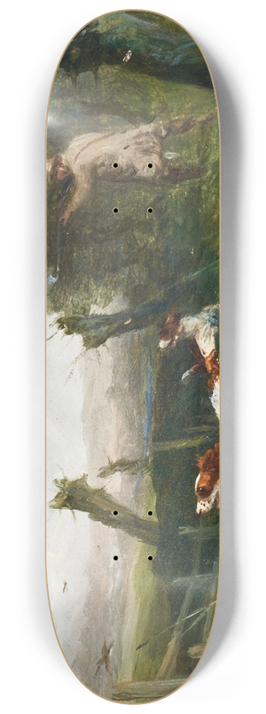 William Shayer - Shooting hares 8.25 inch art skate deck