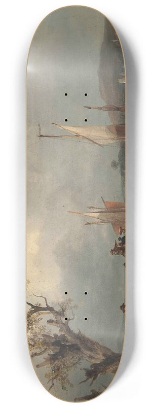 William Shayer - The Landing Stage 8.25 inch art skate deck
