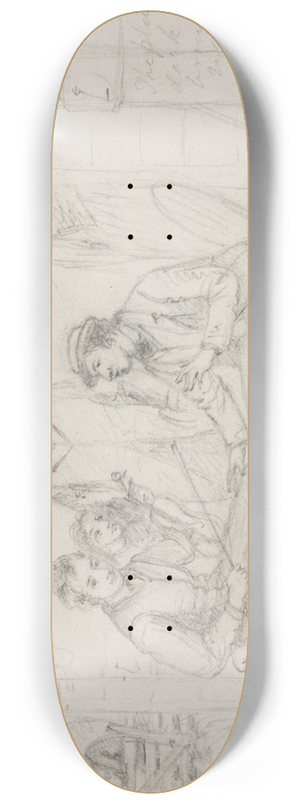 William Sidney Mount - Catching a Tune 8.25 inch art skate deck