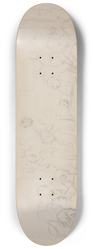 William Sidney Mount - The Phrenologist 8.25 inch art skate deck