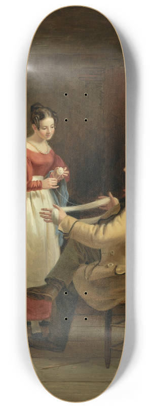 William Sidney Mount - Winding Up 8.25 inch art skate deck