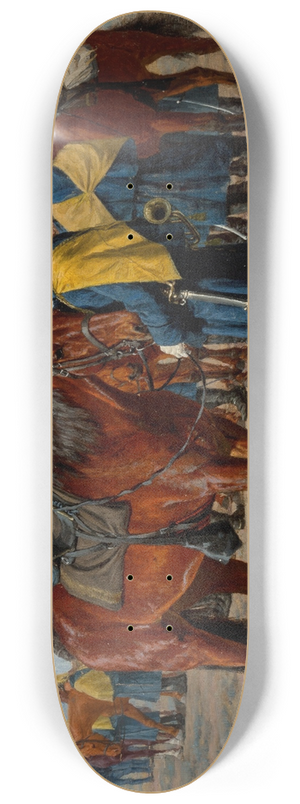 William Thomas Trego - U.S. Calvary Preparing to Ride 8.25 inch art skate deck