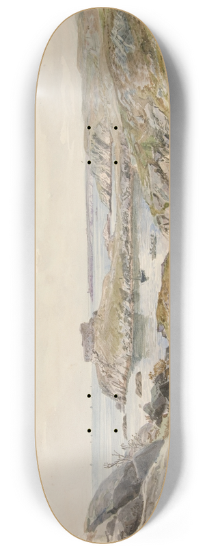 William Trost Richards - Fort Dumpling, NarragansettBay 8.25 inch art skate deck