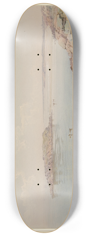 William Trost Richards - Scene on Narragansett Bay 8.25 inch art skate deck