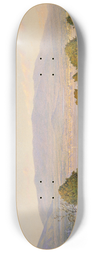 William Trost Richards - Sundown at Centre Harbor, New Hampshire 8.25 inch art skate deck