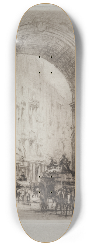 William Walcot - Arco San Carlo, Naples 8.25 inch art skate deck