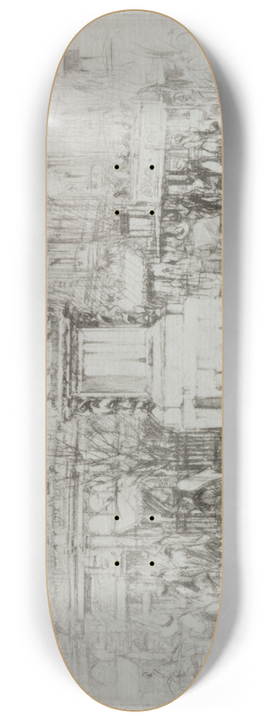 William Walcot - Charing Cross; The Statue of Charles I 8.25 inch art skate deck