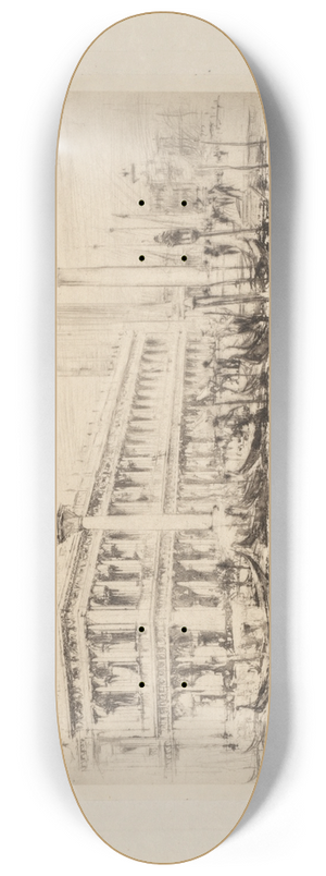 William Walcot - The Library of St. Marks 8.25 inch art skate deck