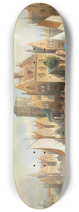 August Von Siegen - Partie Aus Amsterdam 8.25 inch art skate deck