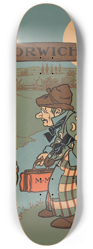 William Wallace Denslow - Denslows Mother Goose Pl 44 8.25 inch art skate deck