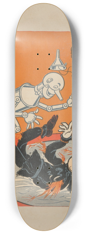 William Wallace Denslow - Denslows Scarecrow and the tin-man Pl.4 8.25 inch art skate deck