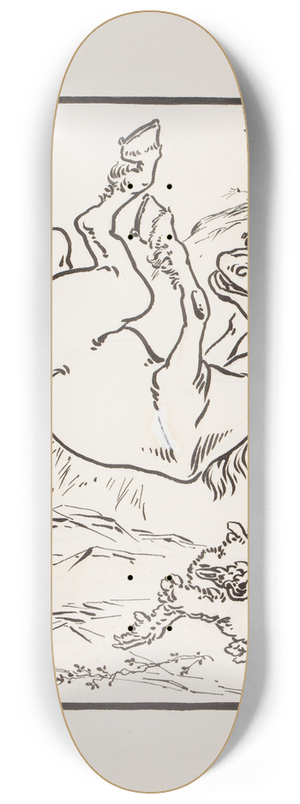 William Wallace Denslow - Original illustration 8.25 inch art skate deck