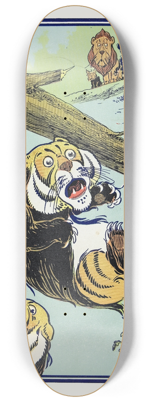 William Wallace Denslow - The tree fell with a crash into the gulf 8.25 inch art skate deck