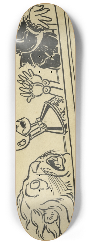 William Wallace Denslow - Untitled 8.25 inch art skate deck