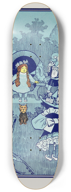 William Wallace Denslow - You must be a great sorceress 8.25 inch art skate deck