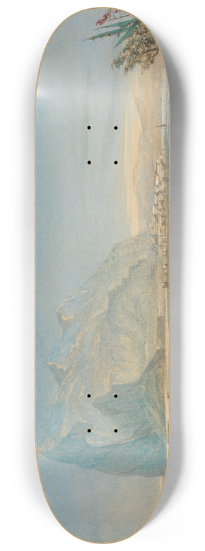 William Wyld - View of Gibraltar 8.25 inch art skate deck