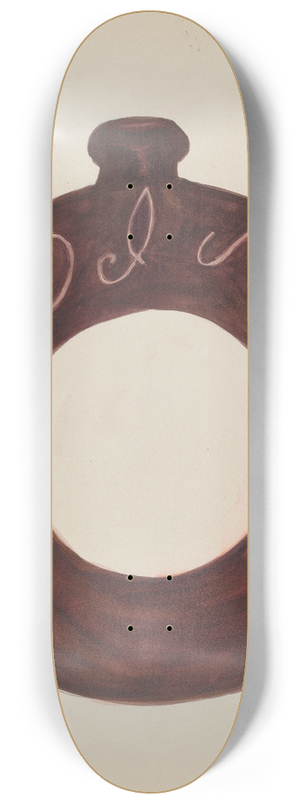 Willoughby Ions - Pottery Bottle 8.25 inch art skate deck