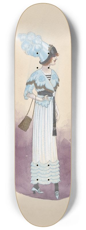 Will R. Barnes - 6th Folies Girl-Act I 8.25 inch art skate deck