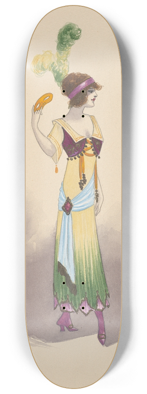 Will R. Barnes - 7th Folies Girl-Act I 8.25 inch art skate deck