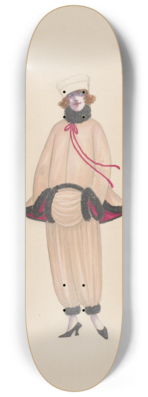 Will R. Barnes - Alaska-Sketch 1 8.25 inch art skate deck