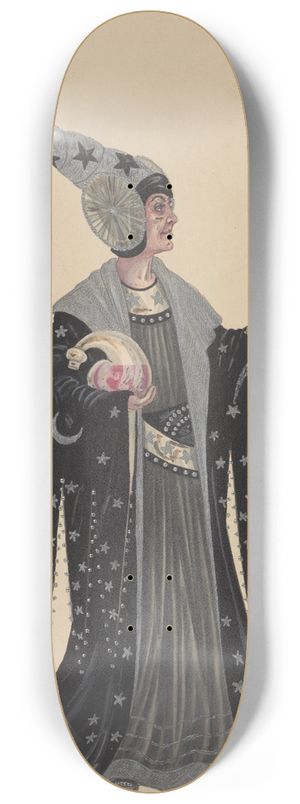 Will R. Barnes - Astrologer-Man 8.25 inch art skate deck