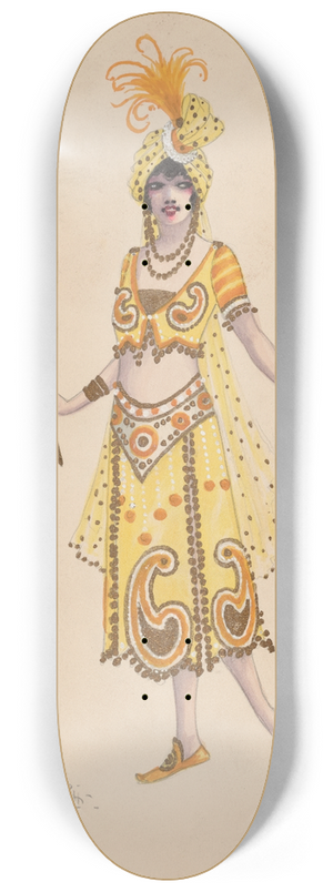 Will R. Barnes - Ballet-Asia-Girls, SK4 8.25 inch art skate deck