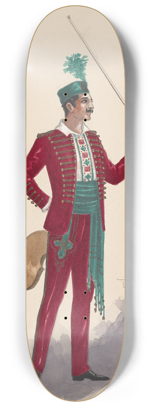 Will R. Barnes - Costume for men 8.25 inch art skate deck