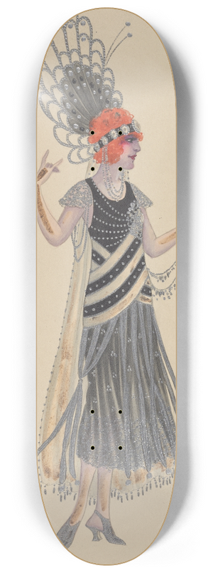 Will R. Barnes - Court Lady 8.25 inch art skate deck