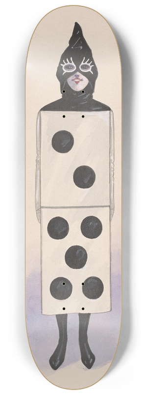 Will R. Barnes - Dance Dominos; White Set 8.25 inch art skate deck