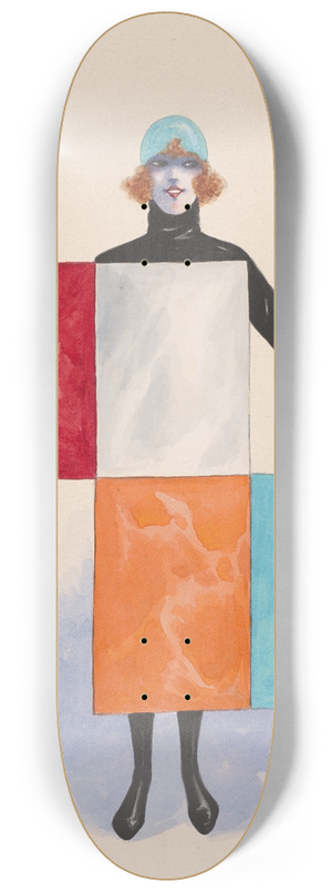 Will R. Barnes - Dominos; Black Set 8.25 inch art skate deck