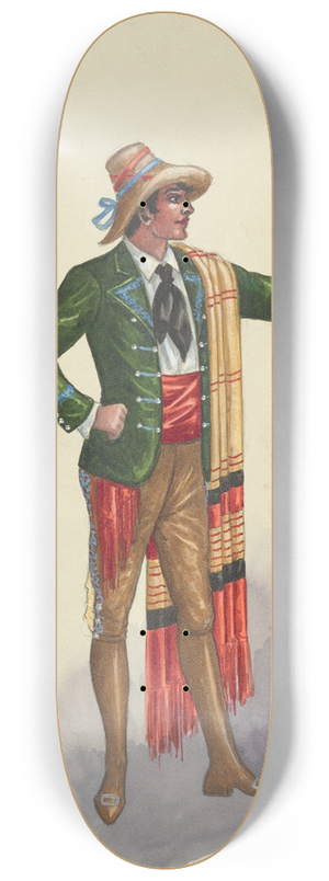 Will R. Barnes - EE-Corsican Johnnies-Act II 8.25 inch art skate deck Will R. Barnes - EE-Corsican Johnnies-Act II 8.25 inch art skate deck