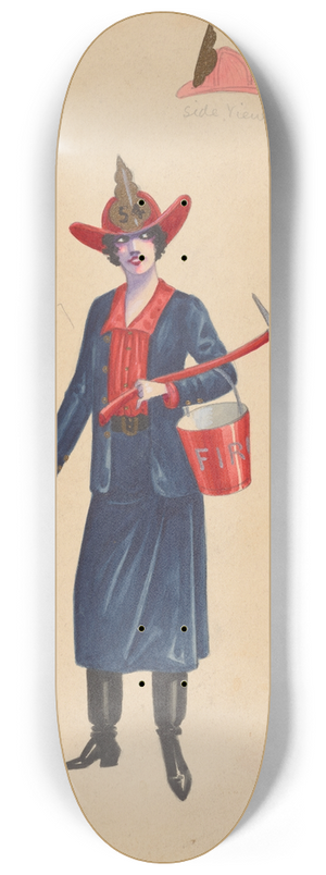 Will R. Barnes - Fire Fighters, 2 8.25 inch art skate deck