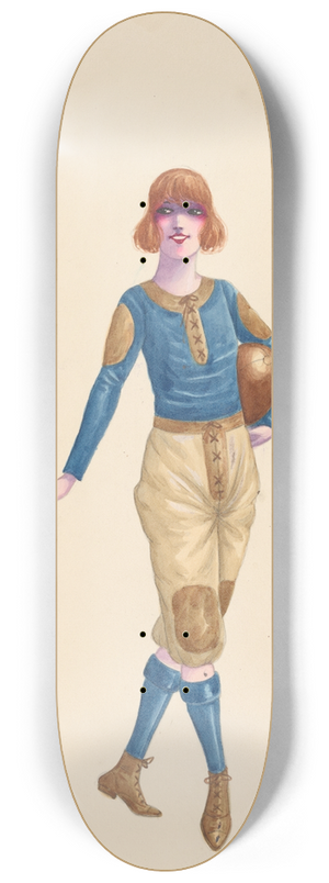 Will R. Barnes - Football, 5 8.25 inch art skate deck