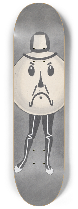Will R. Barnes - Front of Bad Days 8.25 inch art skate deck Will R. Barnes - Front of Bad Days 8.25 inch art skate deck