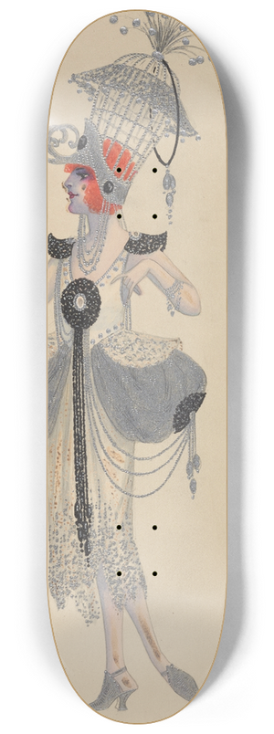 Will R. Barnes - Lady-in-Waiting 8.25 inch art skate deck