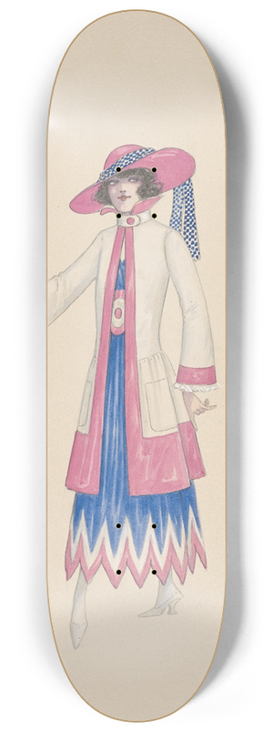 Will R. Barnes - New York-Sketch 16 8.25 inch art skate deck