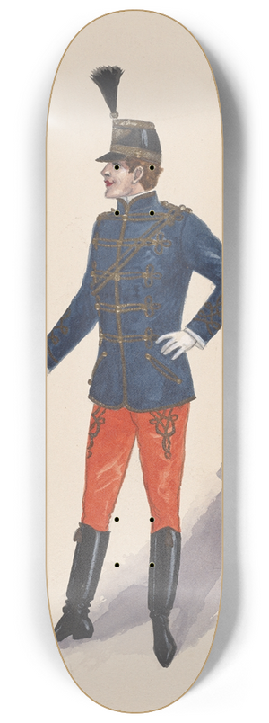 Will R. Barnes - Officer costume 8.25 inch art skate deck