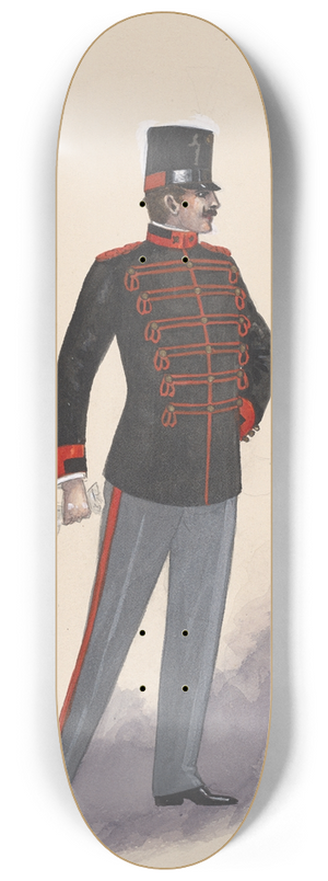 Will R. Barnes - Officer costume 8.25 inch art skate deck