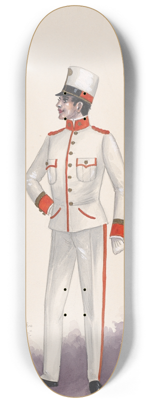 Will R. Barnes - Officer costume 3 8.25 inch art skate deck